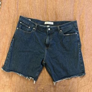 Calvin Klein denim cut off shorts